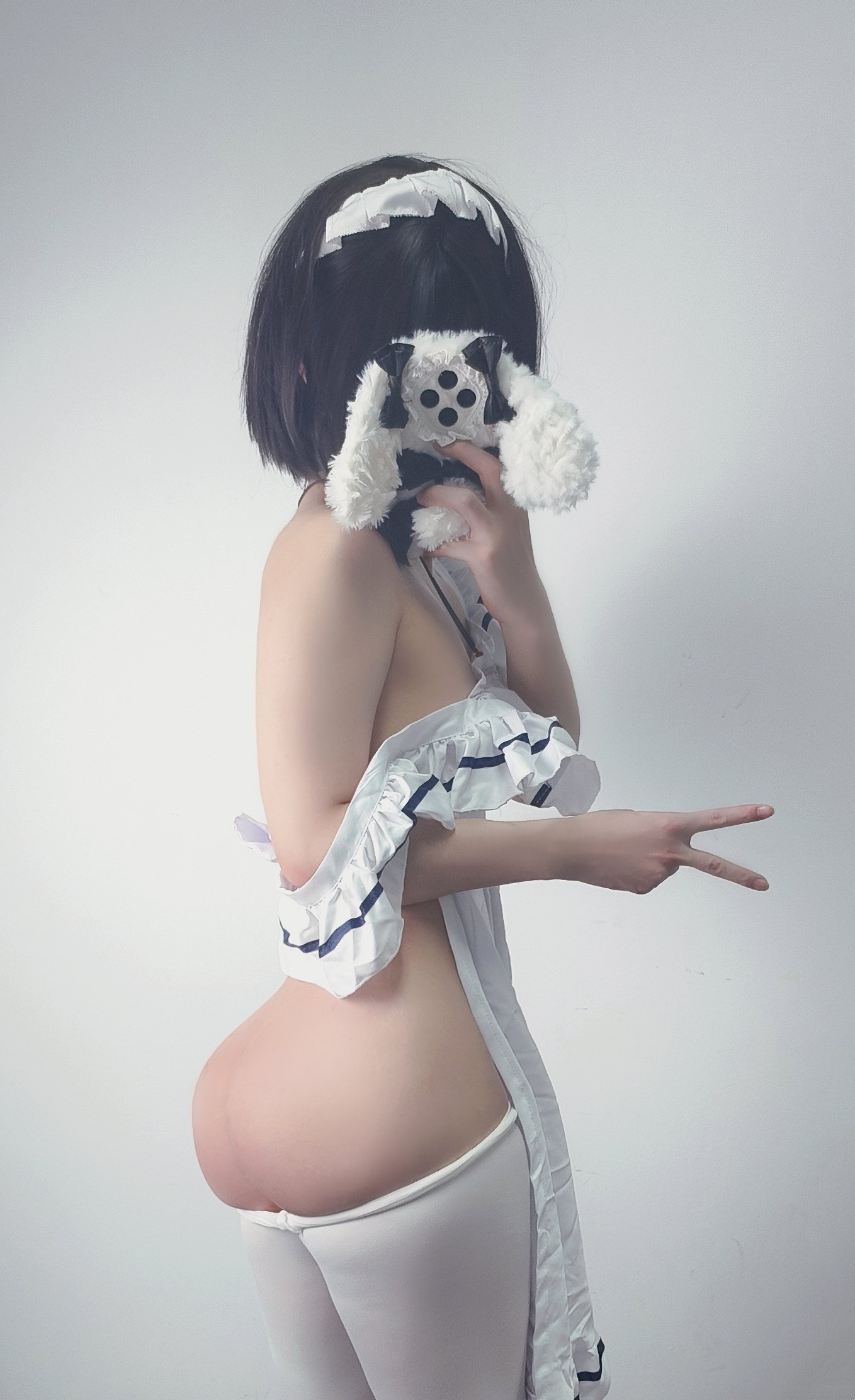 这猫头手机真会遮羞